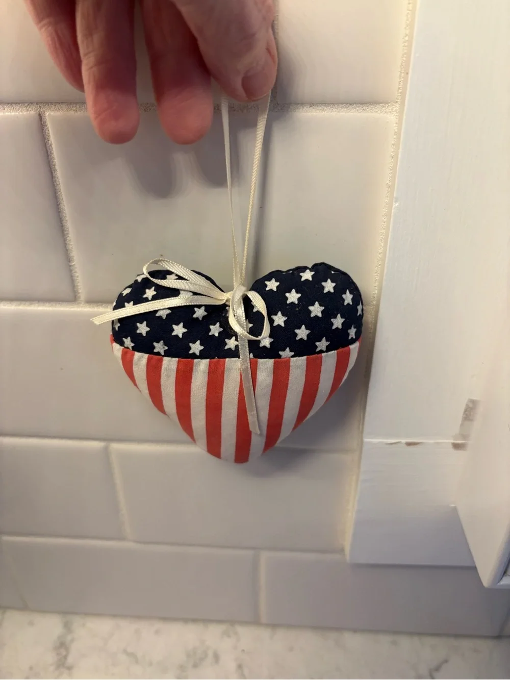 Patriotic Red, White & Blue Holiday Ornament Set